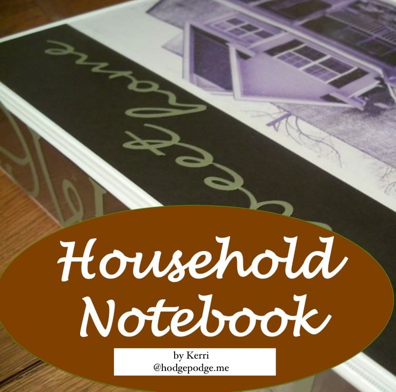Planning to be spontaneous – the household notebook