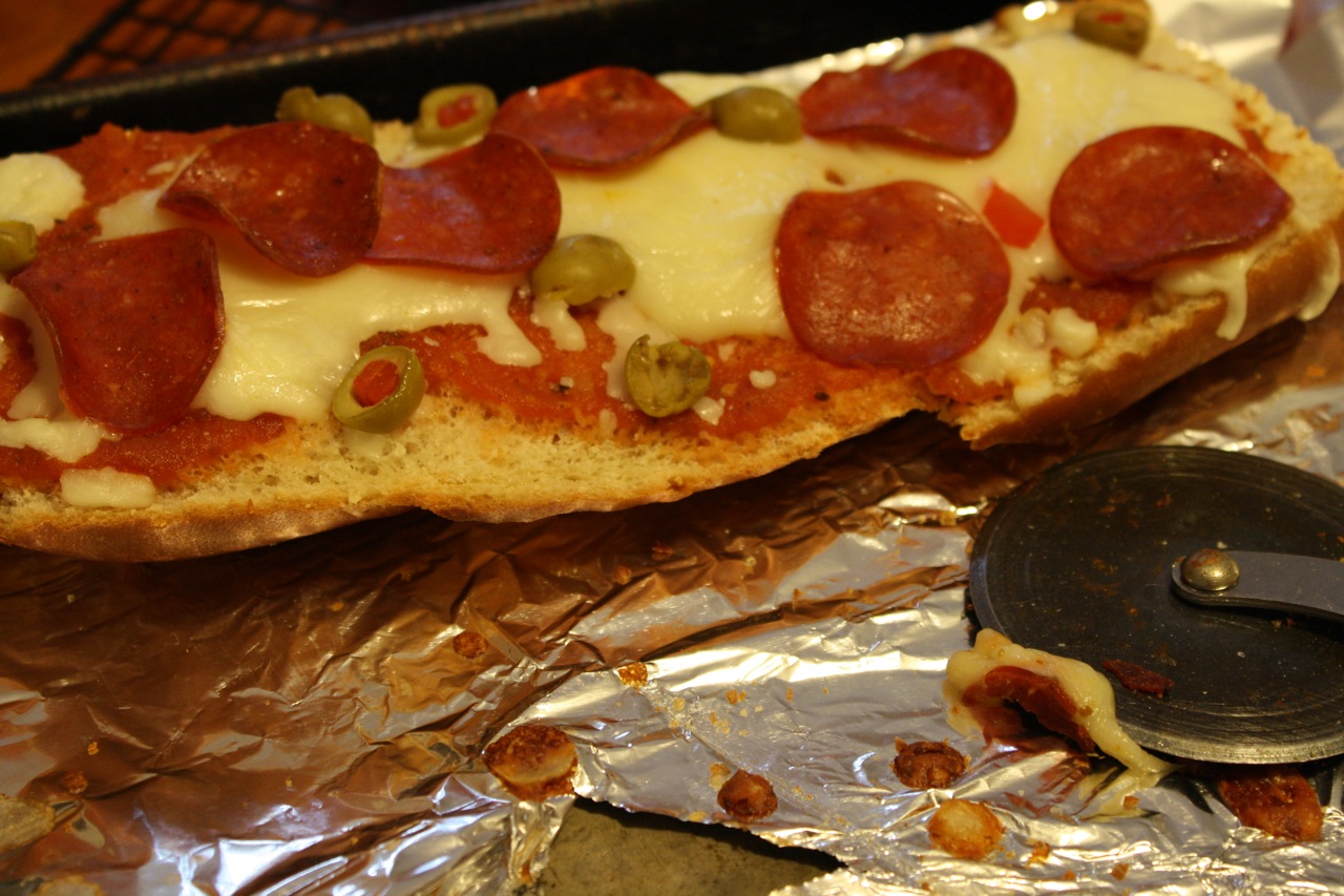 French Bread Pizza: Frugal Living Fun
