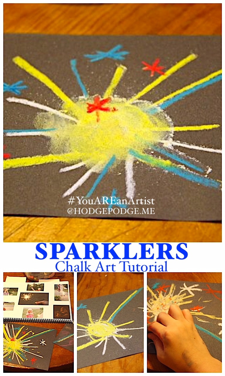 Sparklers: A Pastels Tutorial