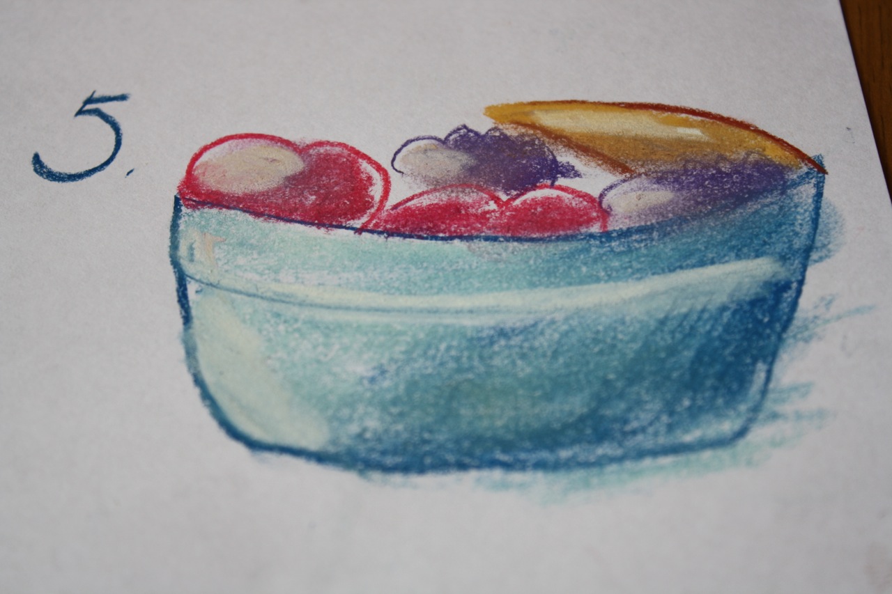 Fruit Bowl: A Pastels Tutorial