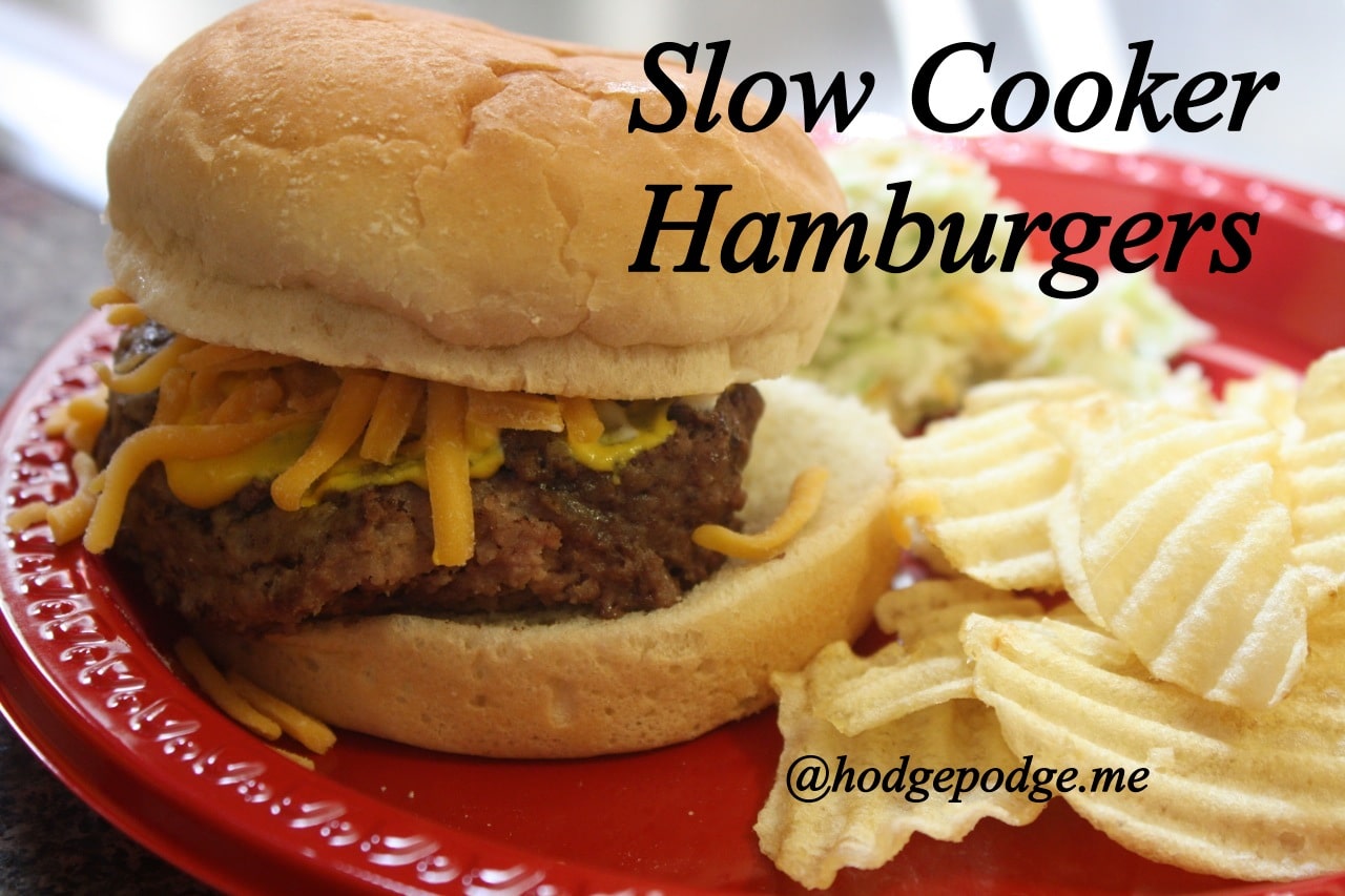 Fast Food for Slow Sundays: Slow Cooker Hamburgers