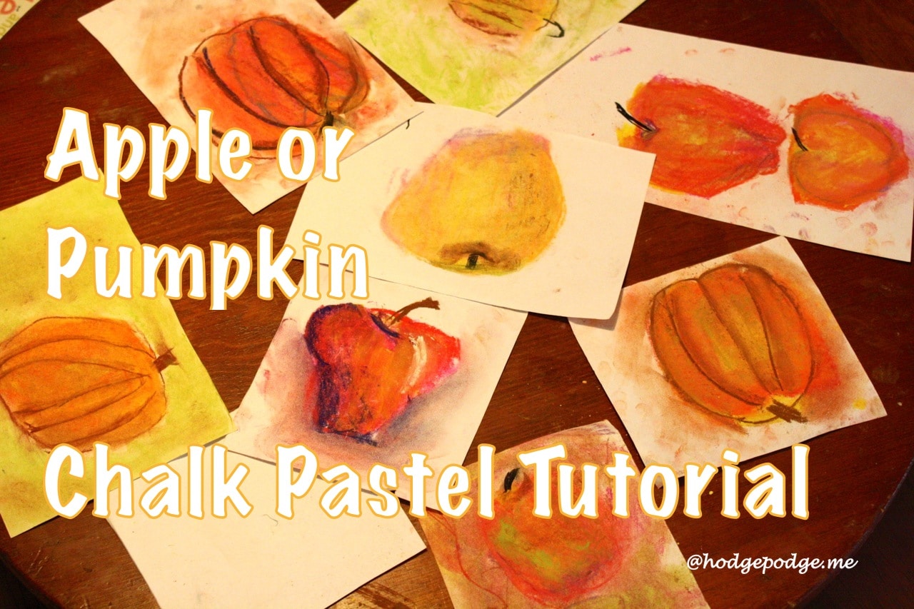 Apple or Pumpkin: A Pastels Tutorial