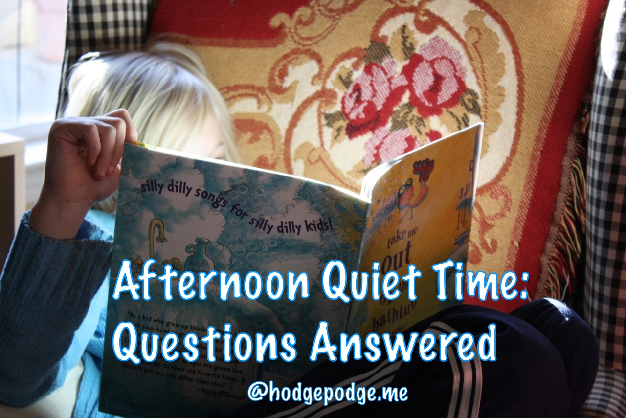 Afternoon Quiet Time Part Three – Questions