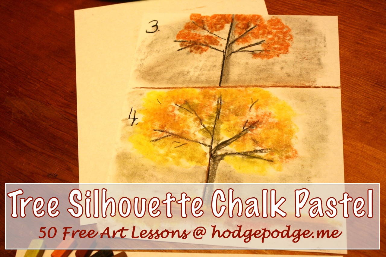 Tree Silhouette: A Pastels Tutorial