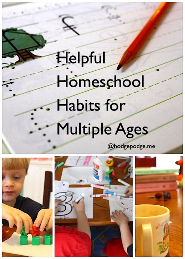 Helpful Homeschool Habits for Multiple Ages