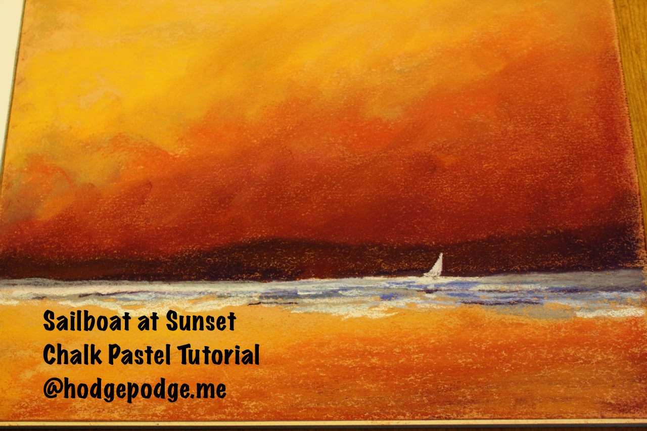 Sailboat at Sunset: A Chalk Pastels Tutorial
