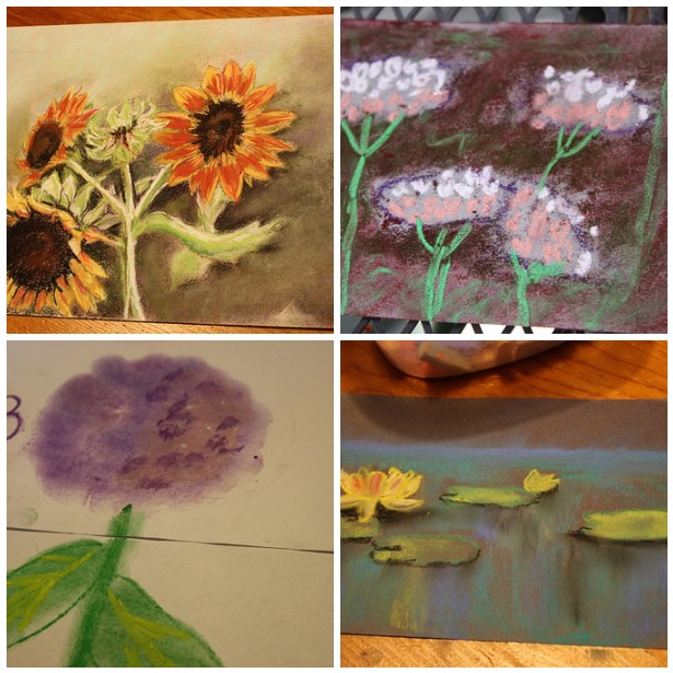 10 Flower and Fruit Chalk Pastel Tutorials