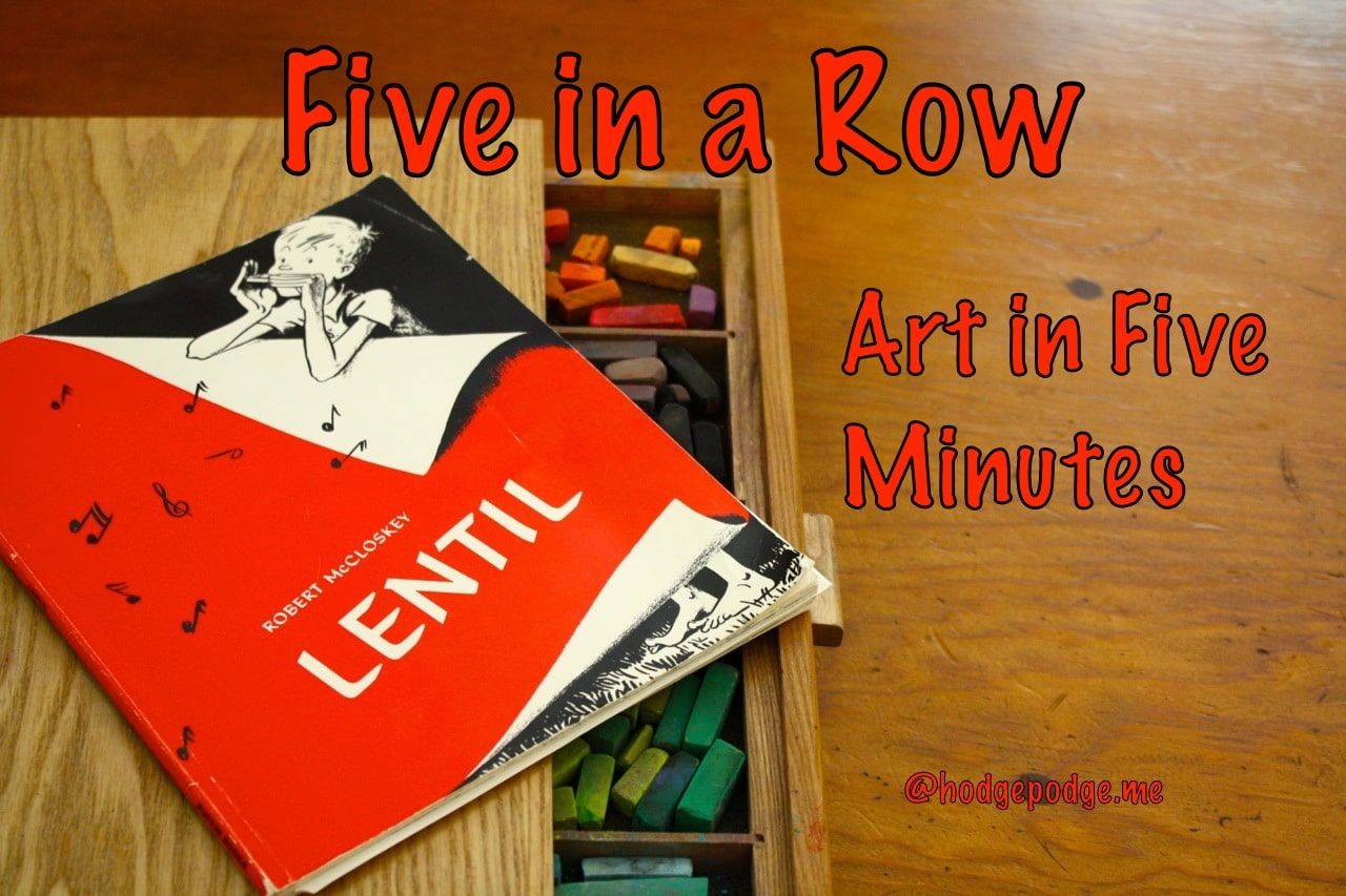 Five in a Row Art in Five Minutes