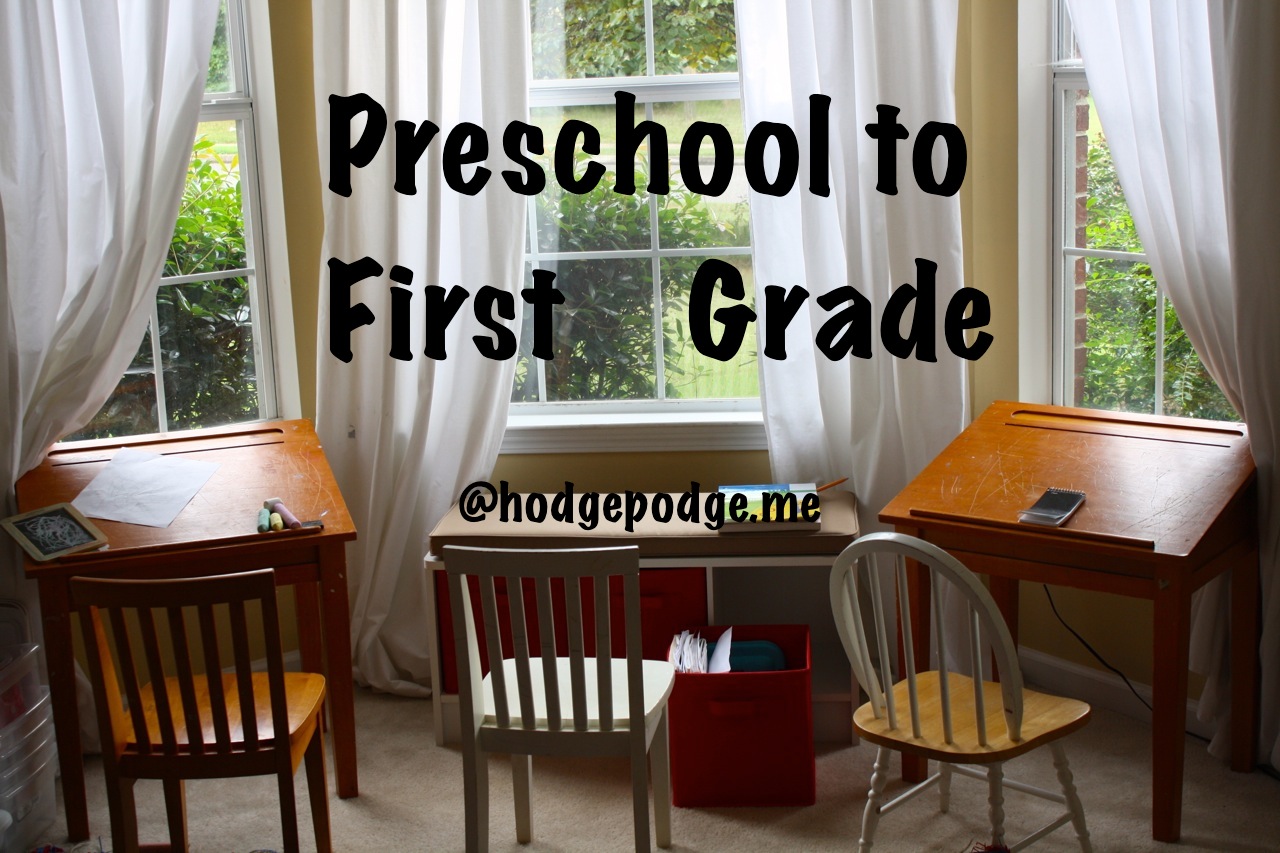 Preschool to First Grade Curriculum and Organization