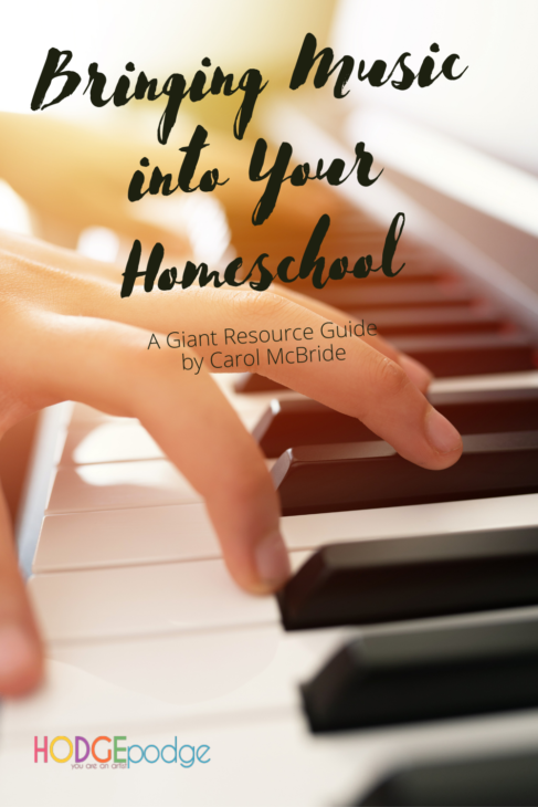 An ultimate guide filled with resources! By bringing music into your homeschool, you are teaching your children God's incredible gift He gave in music.