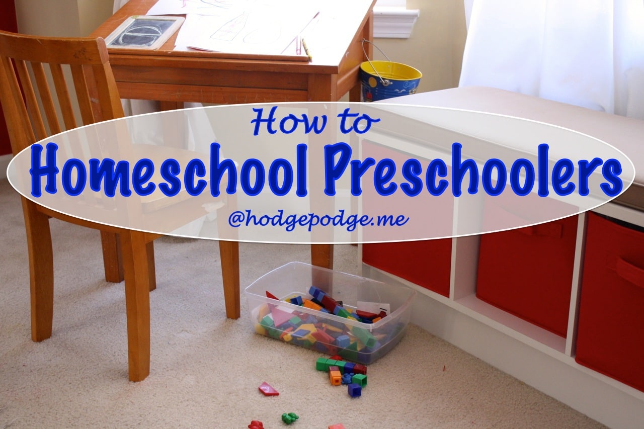 How to Homeschool Preschoolers