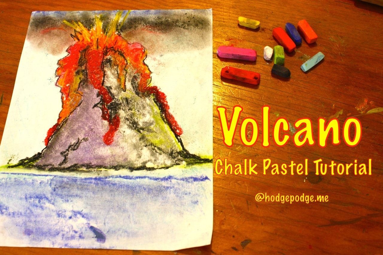 Volcano Chalk Pastel Tutorial