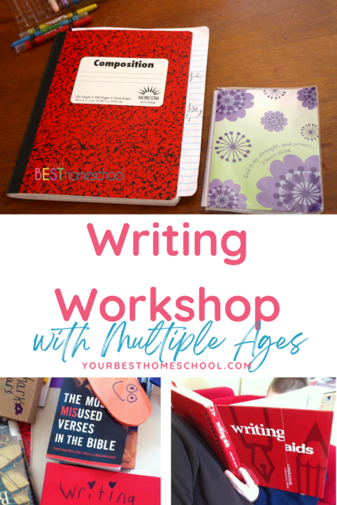 I decided we would call this week a Writing Workshop for Multiple Ages. Something about a workshop makes it a little more fun, don't you think? A workshop implies all sorts of things and reminds me to pull out all the resources.