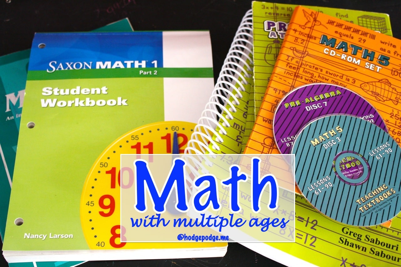 Homeschool Math with Multiple Ages