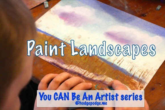 Want immediate artistic results? Paint landscapes! Draw a line for the horizon, blend in a brilliant sky, curve a path to the beach.