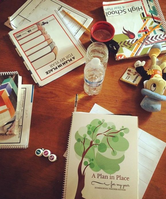A Plan in Place planners for homeschool moms and students