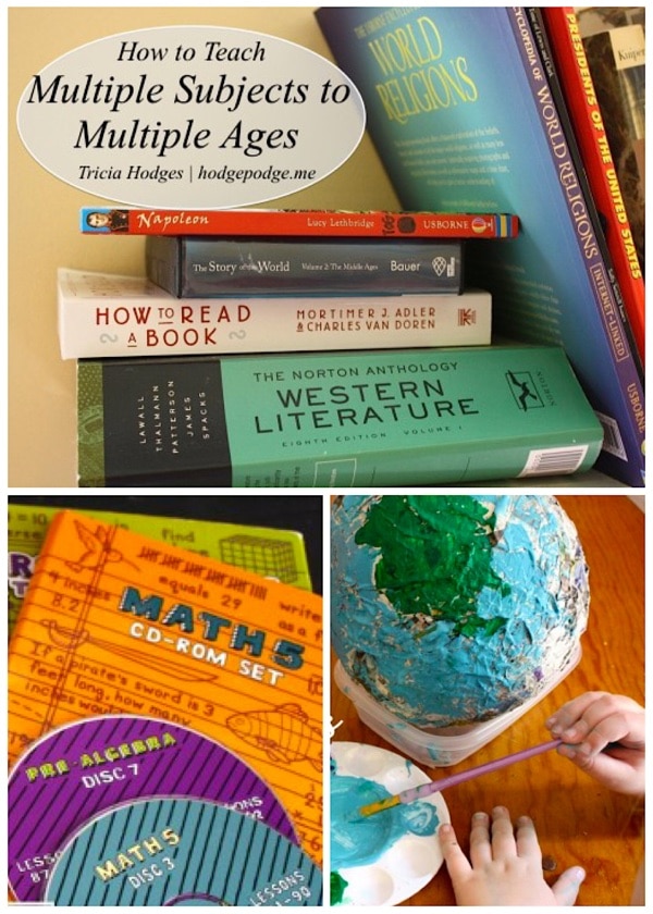 How to Teach Multiple Subjects to Multiple Ages in Homeschool