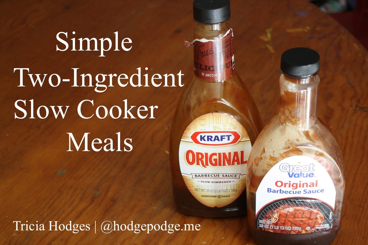 Simple Two Ingredient Slow Cooker Meals