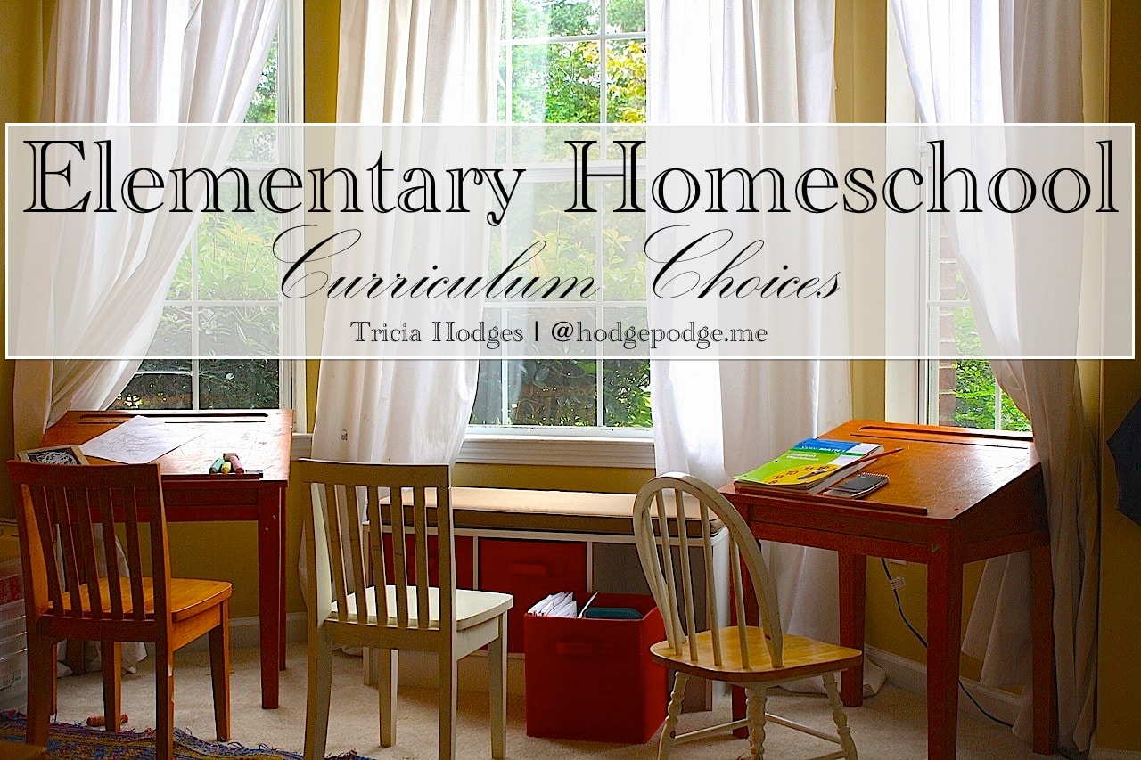Elementary Homeschool Curriculum Choices