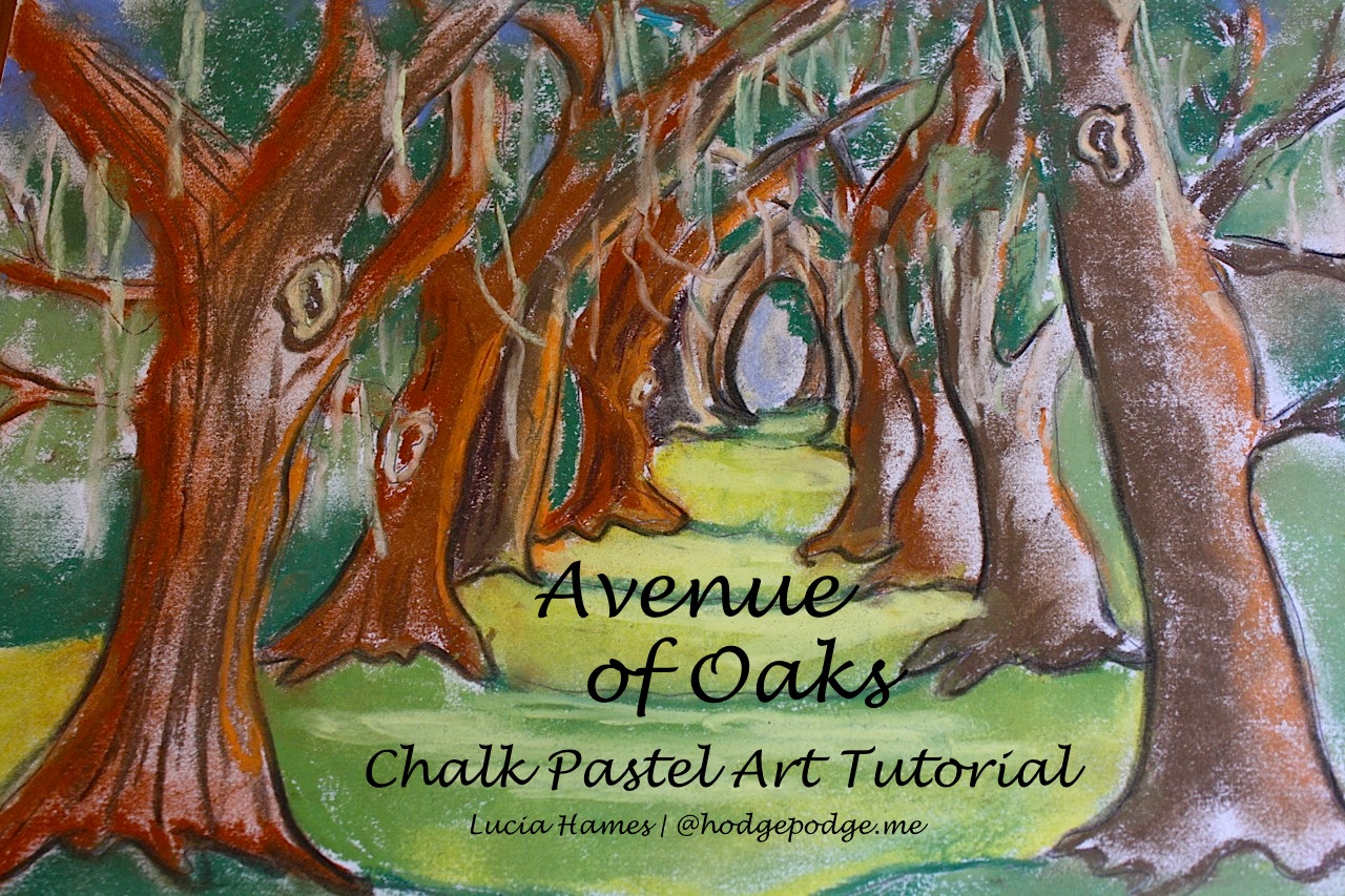 Avenue of Oaks Chalk Art Tutorial