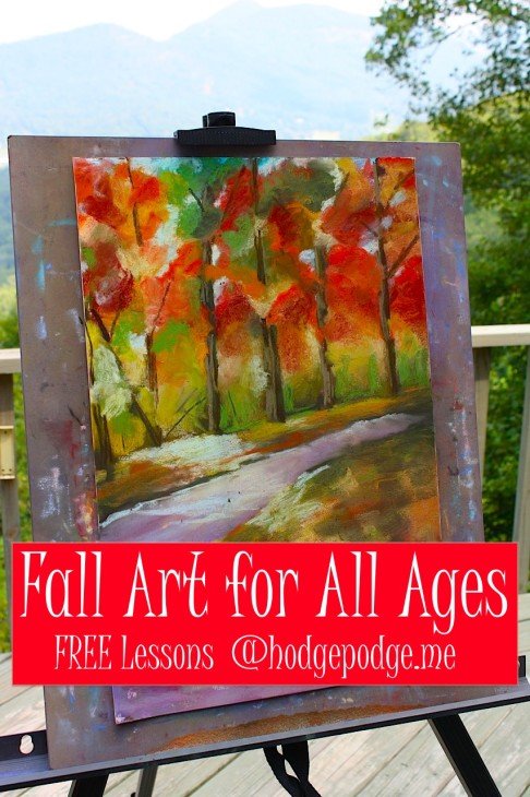 Pull out those fantastic reds, oranges, browns, yellows and greens and enjoy our free fall art lessons for all ages. Don't you love a fall palette?