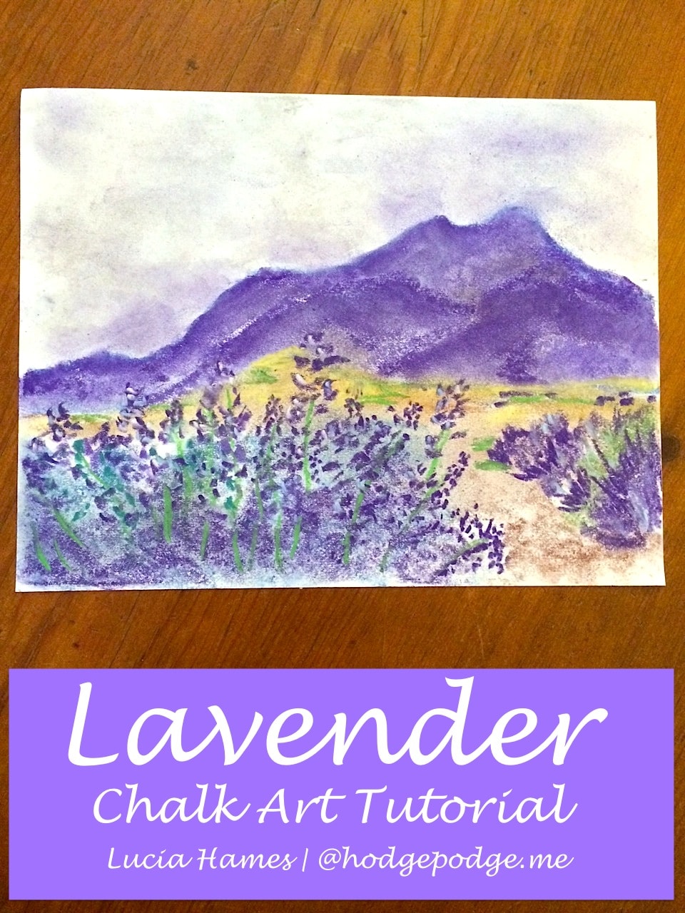 Lavender Chalk Pastel Art Tutorial