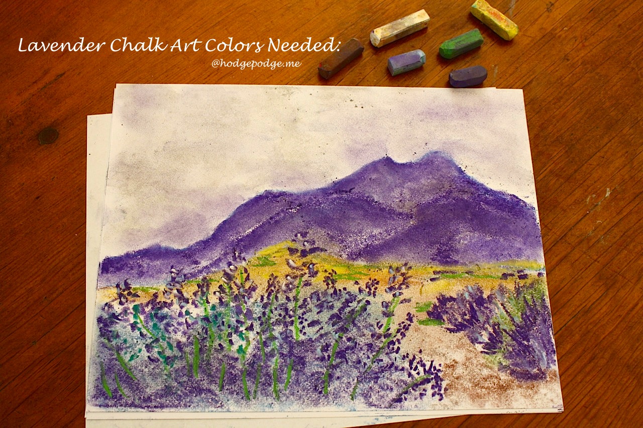 Lavender Chalk Pastel Art Tutorial Your BEST Homeschool