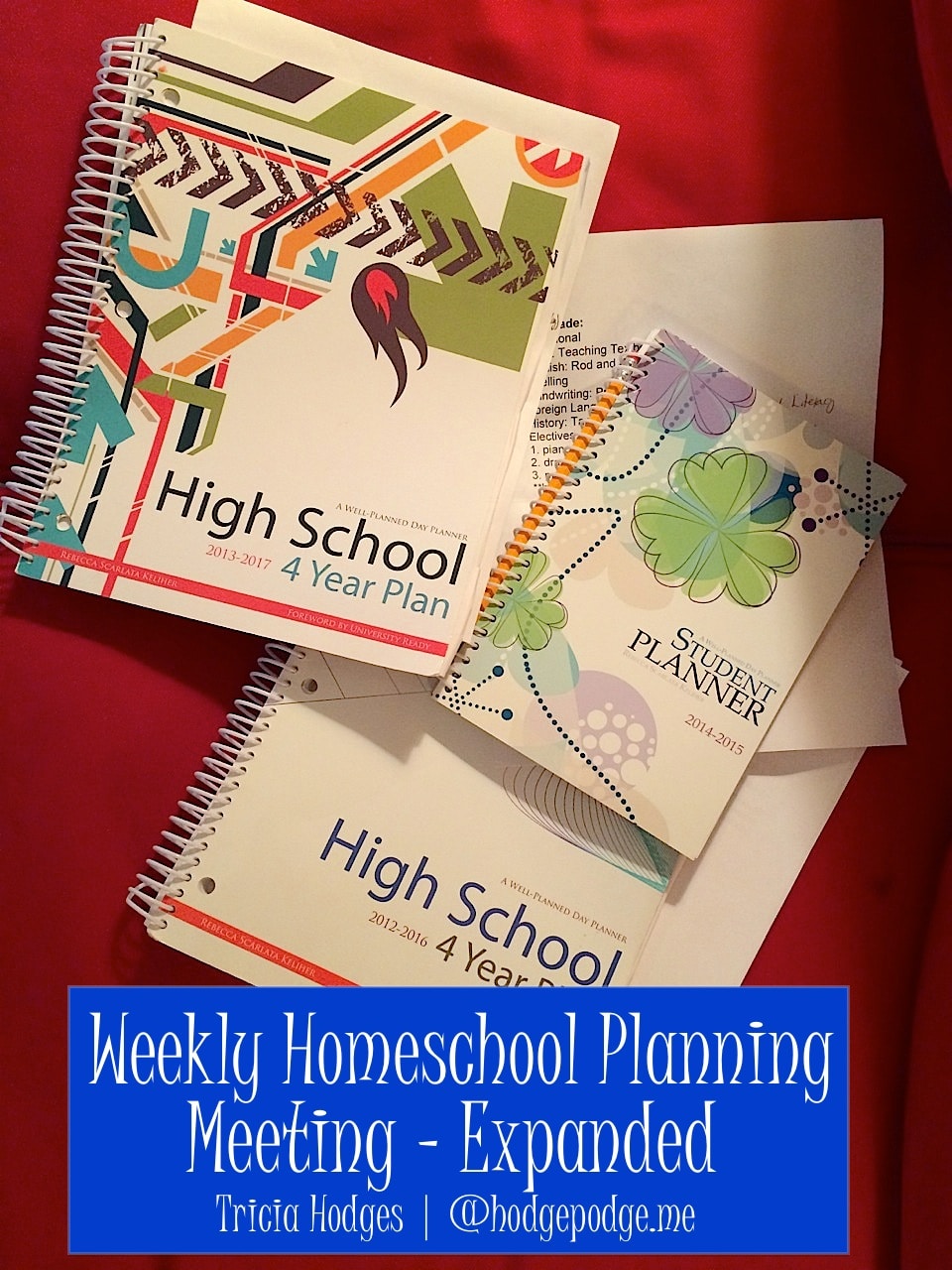 Weekly Homeschool Planning – Expanded