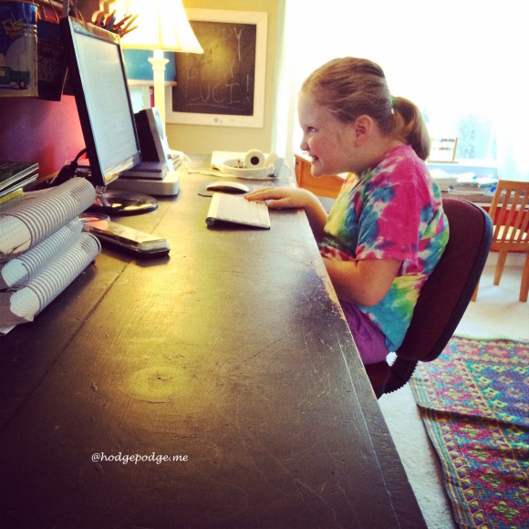 Chalkboard desk