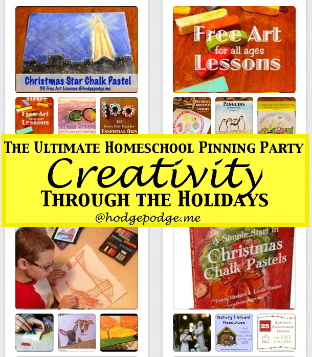 Creativity Through the Holidays at The Ultimate Homeschool Pinning Party