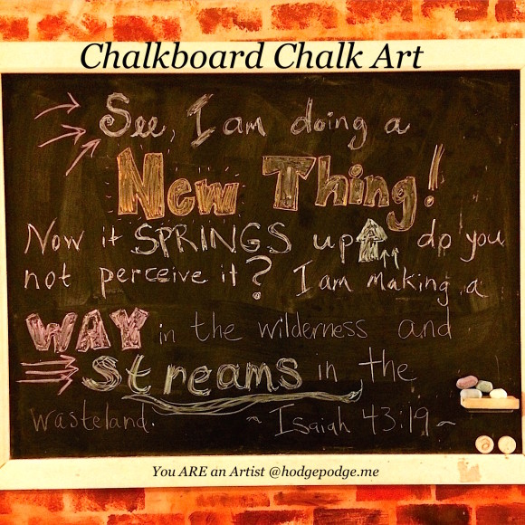 Chalkboard Chalk Art - You ARE an Artist