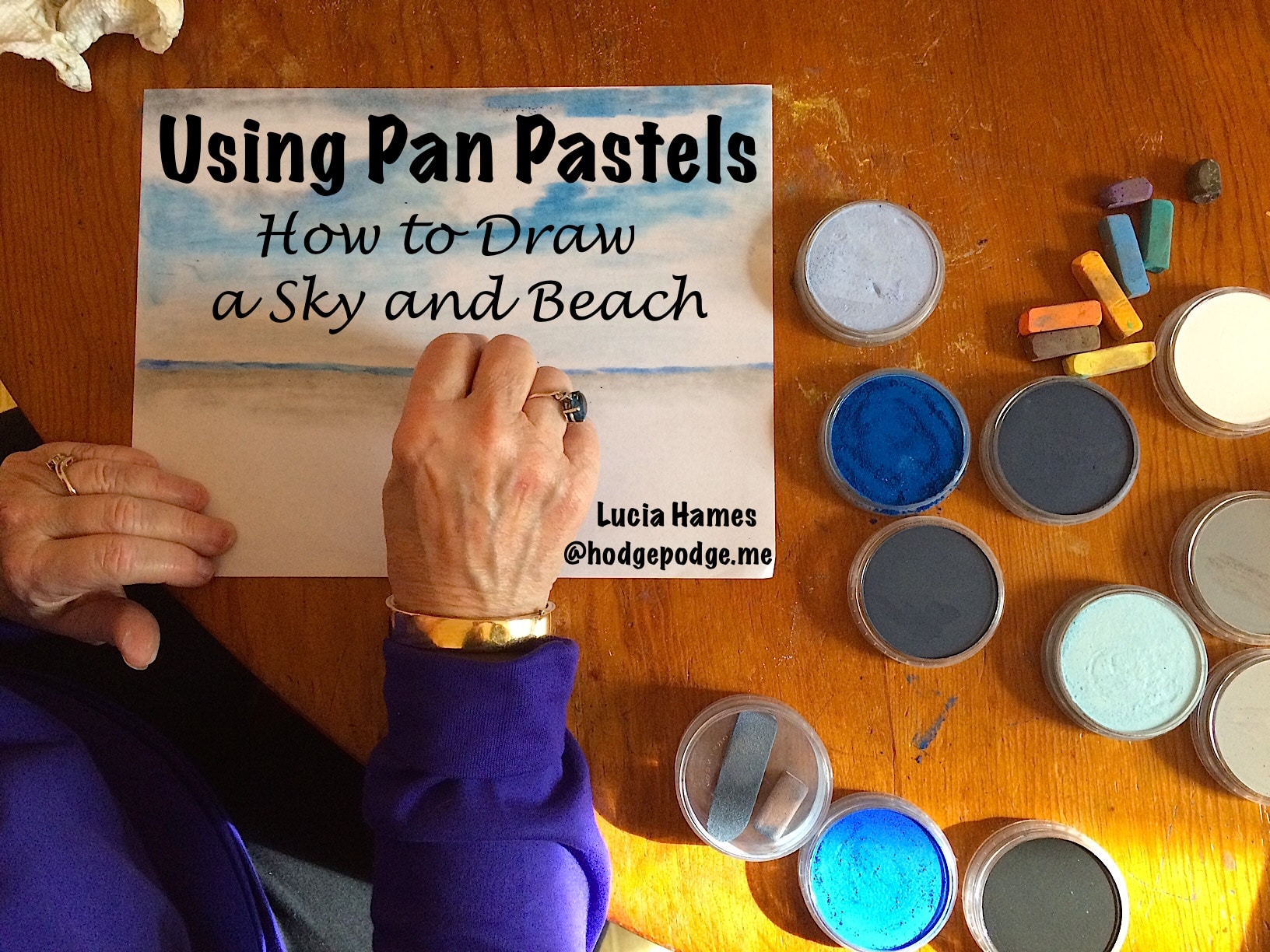 Pan Pastels: How to Draw a Sky and Beach