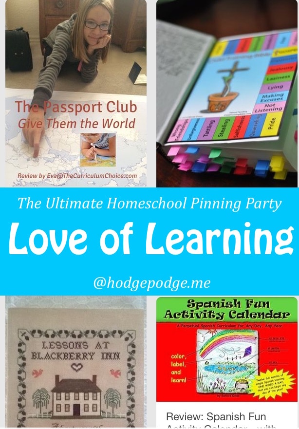 Love to Learn at The Ultimate Homeschool Pinning Party