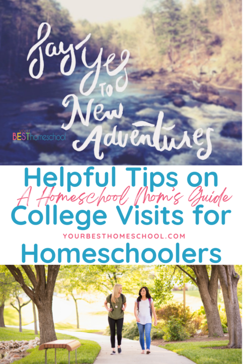 Tips for the homeschool mom for college visits for homeschoolers. Make it a family, memory-making adventure together!