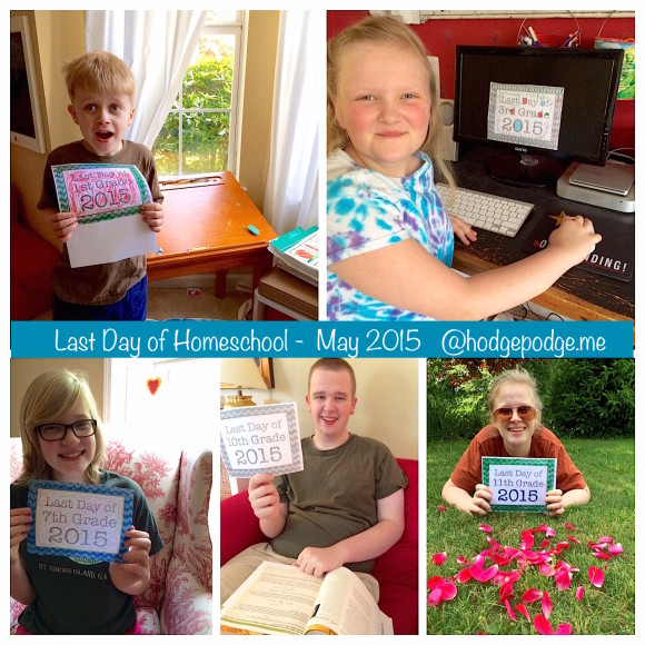 Last Day of Homeschool May 2015