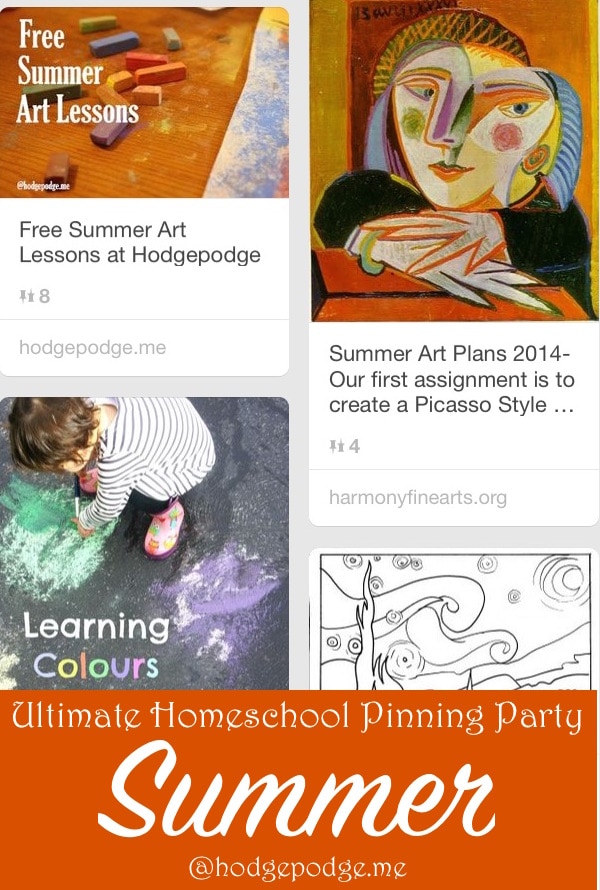 Summer at Ultimate Homeschool Pinning Party