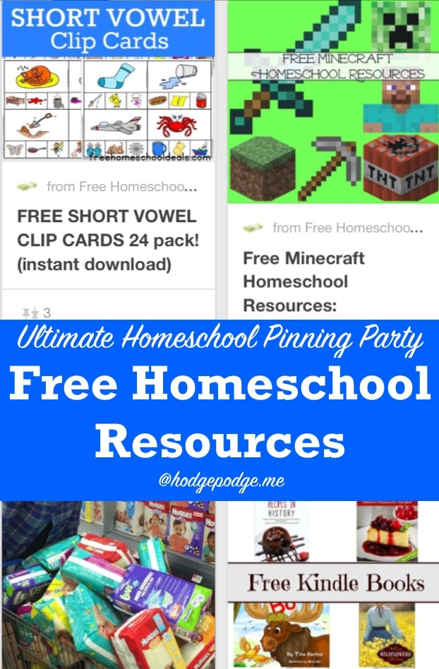 Free Activities at The Ultimate Homeschool Pinning Party
