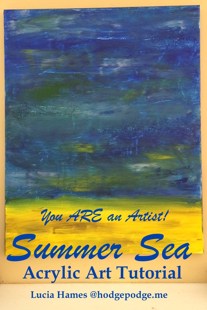 Summer Sea Acrylic Art Tutorial