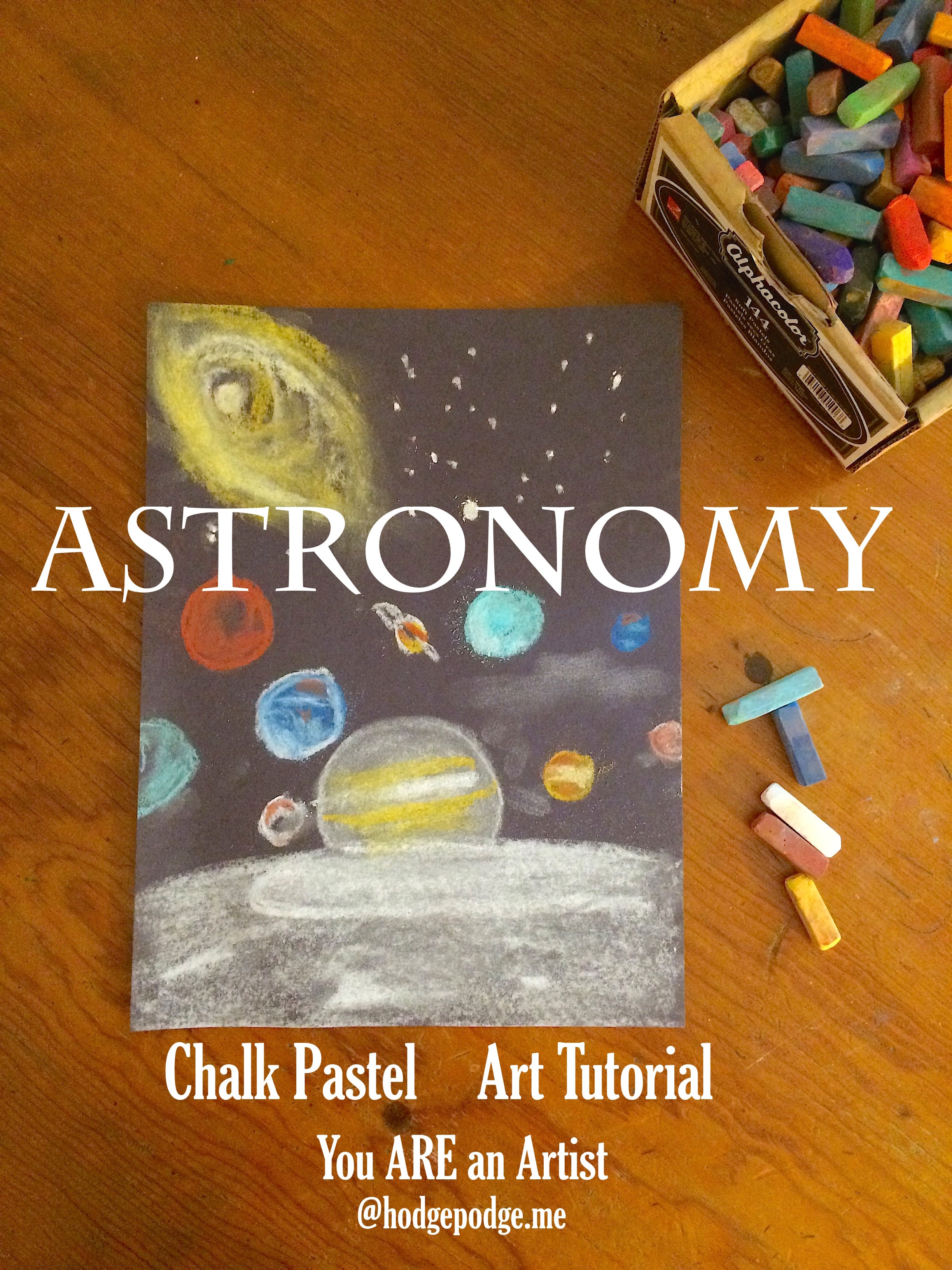 Astronomy Chalk Pastel Art Tutorial
