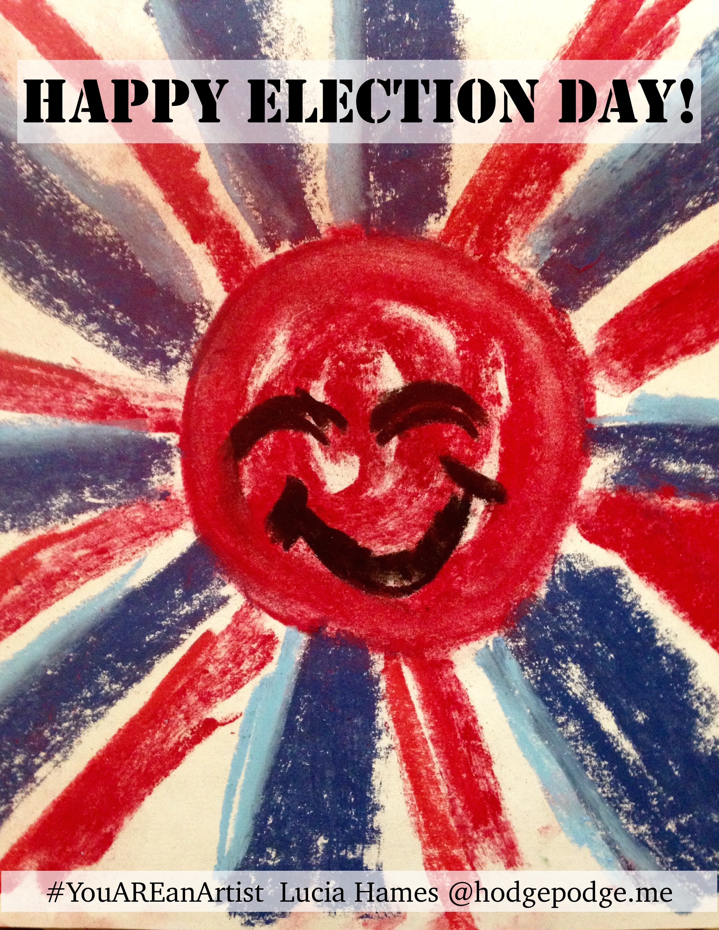 Happy Election Day Chalk Art Tutorial