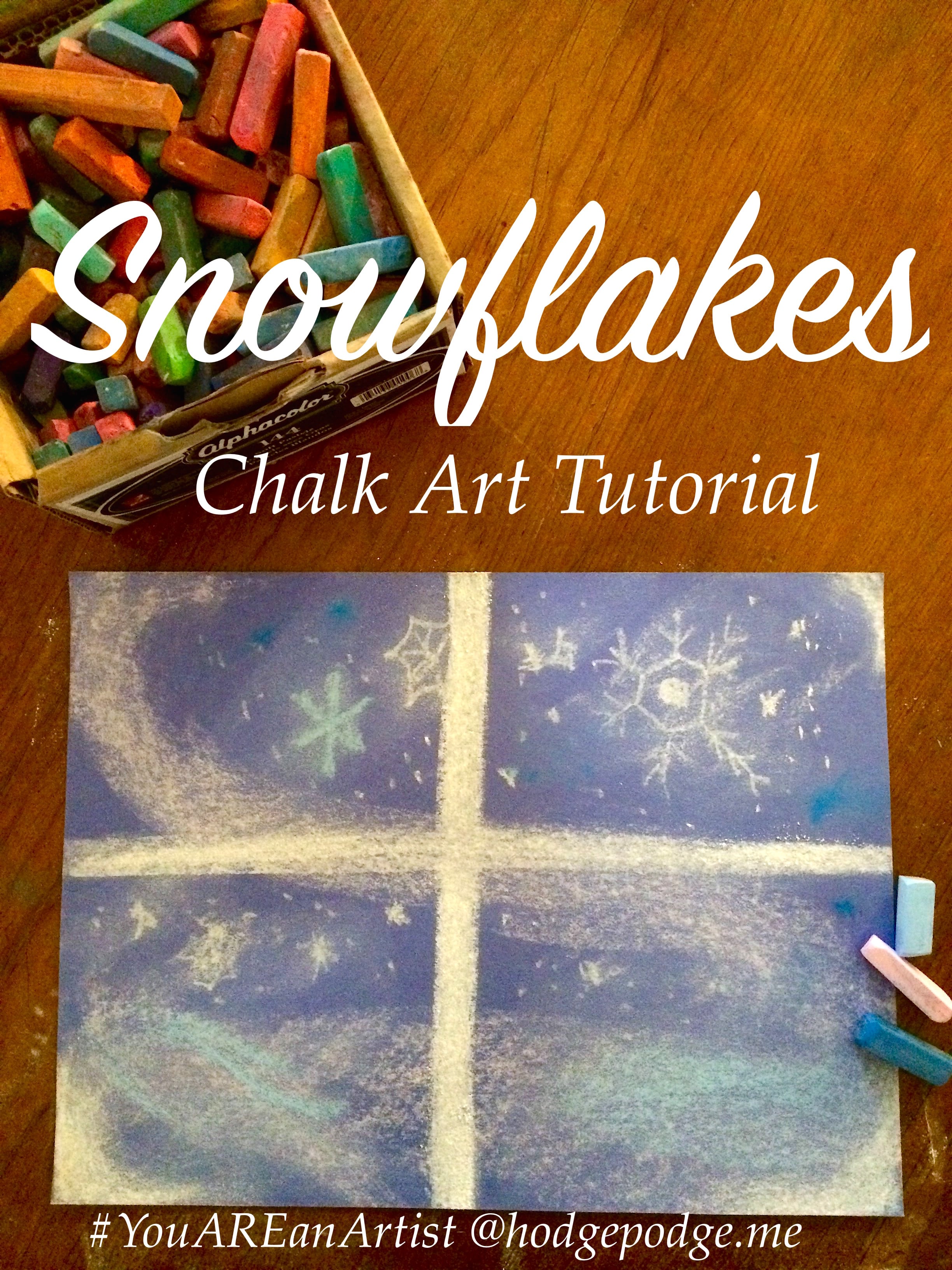 Snowflakes Chalk Art Tutorial