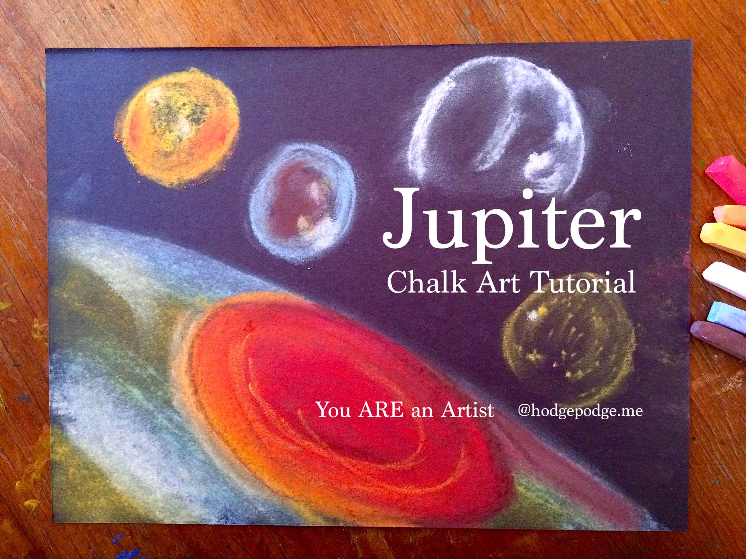 Jupiter Chalk Art Tutorial