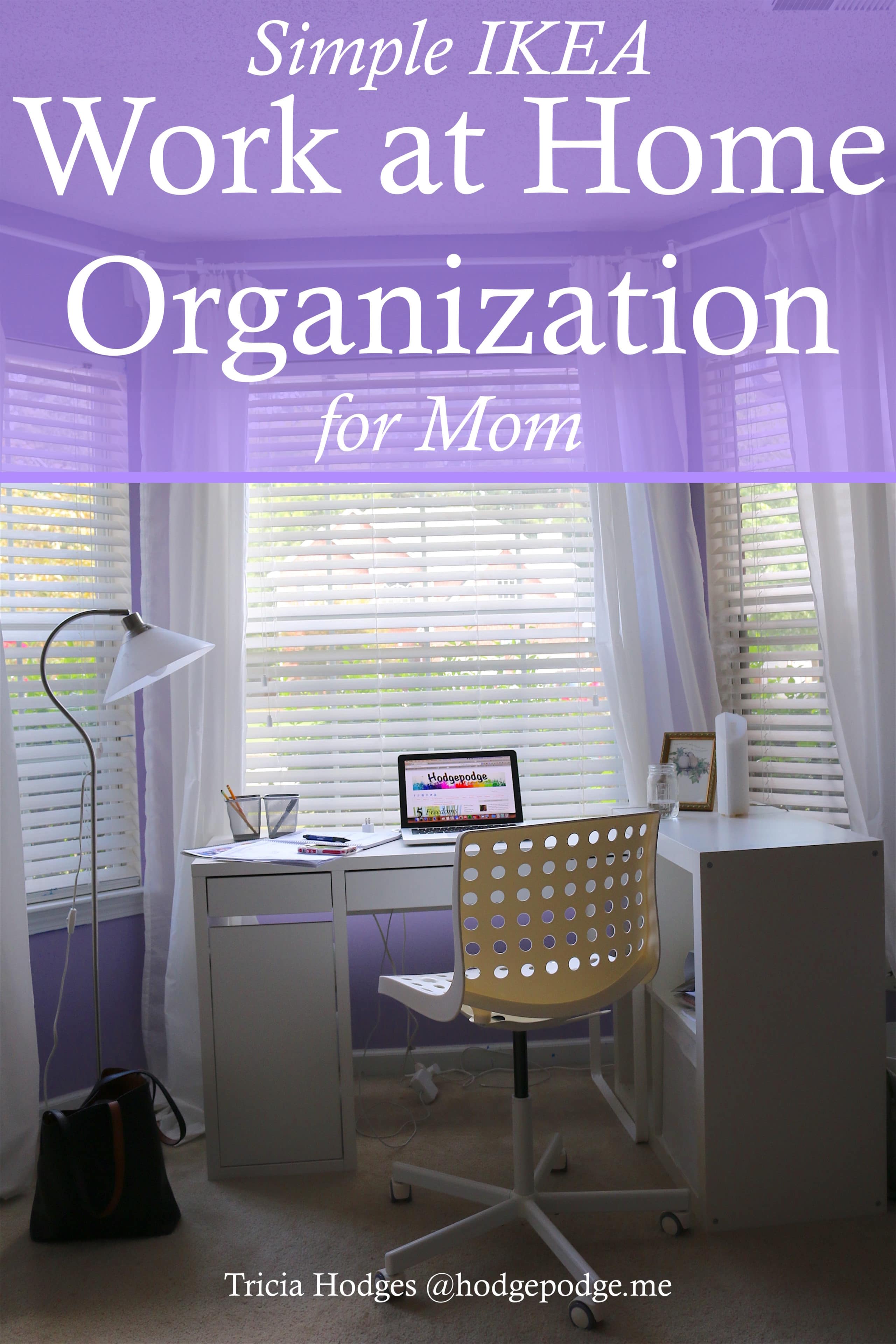 IKEA Work at Home Organization for Homeschool Mom