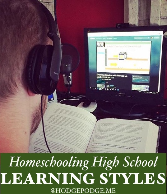 Homeschooling High School Learning Styles