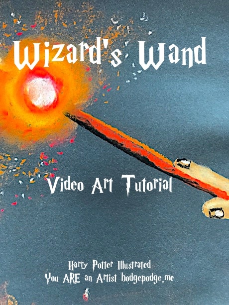 Harry Potter Wizard’s Wand Art Tutorial