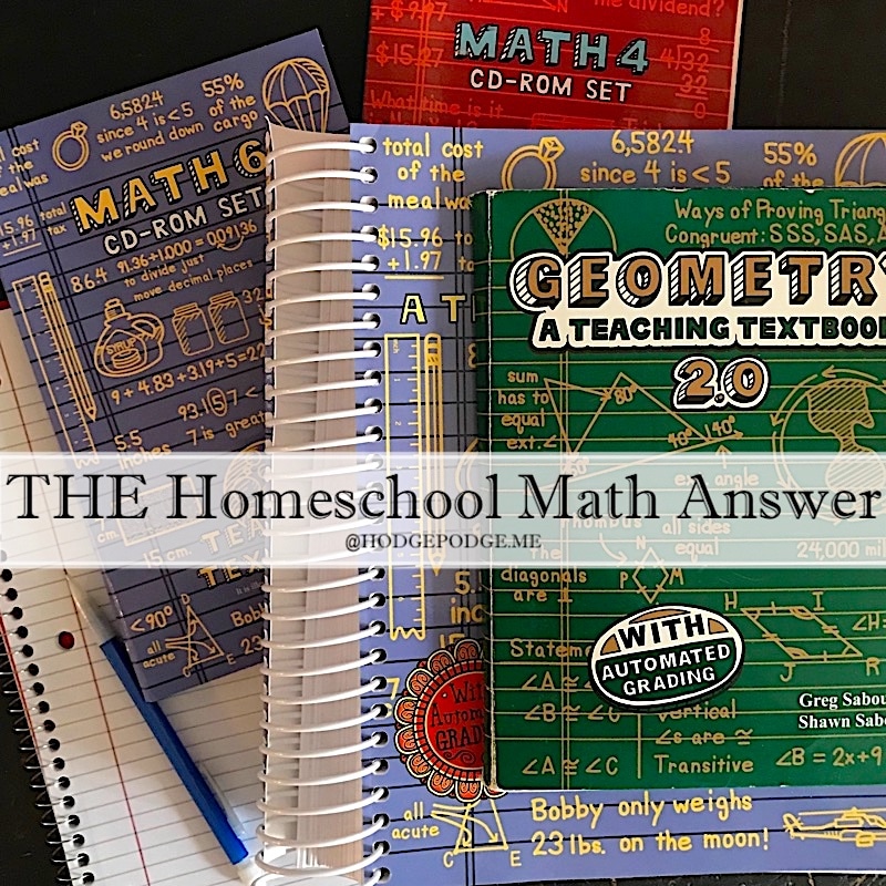 The Homeschool Math Answer