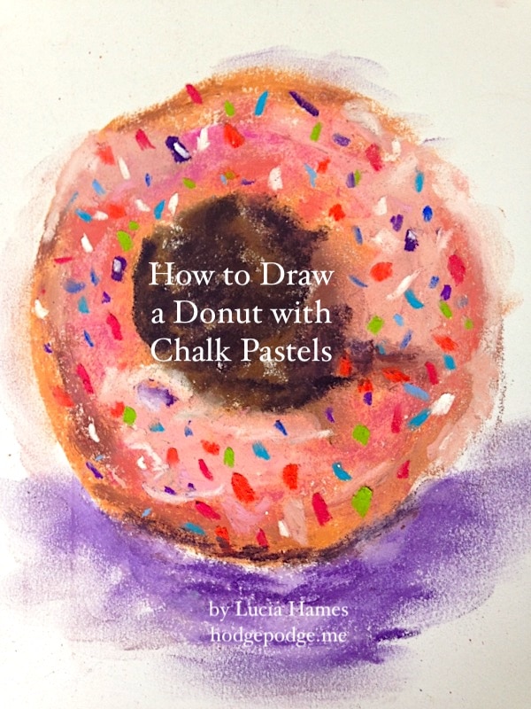 How to Draw a Donut with Chalk Pastels