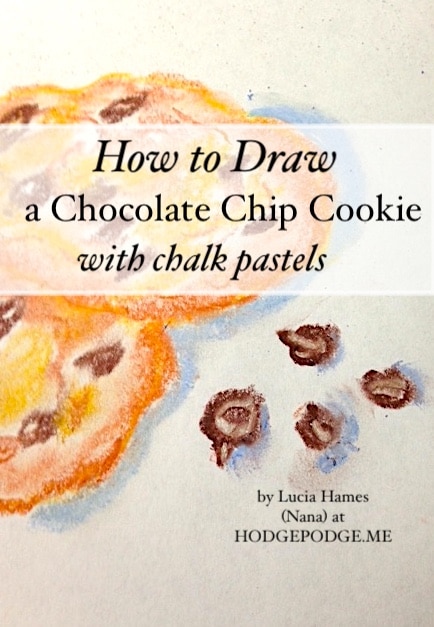 Chocolate Chip Cookie Chalk Pastel Art Lesson