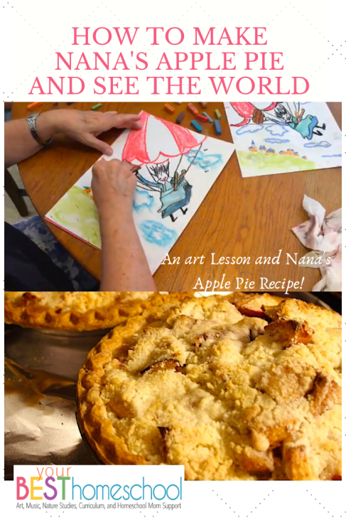 There are plenty of different apple pie versions out there but this is my mama’s – Nana's Apple Pie Recipe. The one that she wrote in the red and white checked I'm Writing My Own Cookbook and perfect to complement How to Make an Apple Pie and See the World!