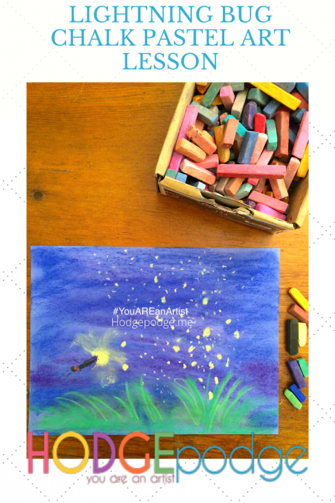 Lightning Bug Chalk Pastel Art Tutorial - Your BEST Homeschool